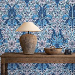 Spring Thicket Wallpaper Indigo/Lilac