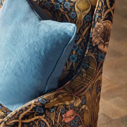 Spring Thicket Fabric Paradise Blue/Peach