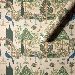 Squire's Topiary Wallpaper Peacock