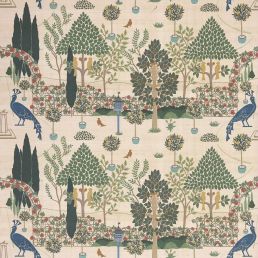 Squire's Topiary Wallpaper Peacock