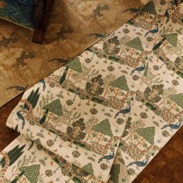 Squire's Topiary Wallpaper Peacock