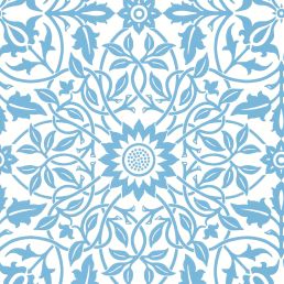 St James Ceiling Wallpaper China Blue