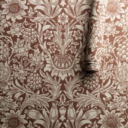 Sunflower Wallpaper Chocolate/Cream