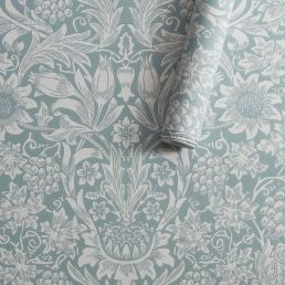Sunflower Wallpaper Light Teal