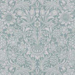 Sunflower Wallpaper Light Teal