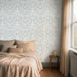 Sunflower Wallpaper Light Teal