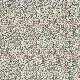 Sweet Briar Fabric Indigo/Red