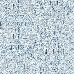 The Beauty of Life Fabric Indigo