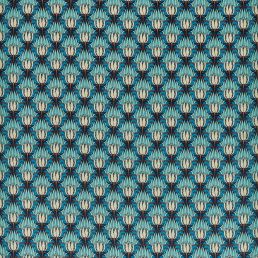 Tulip & Bird Fabric Opal & Sea Foam