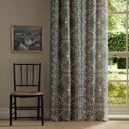Walthamstow Fabric Indigo/Gold