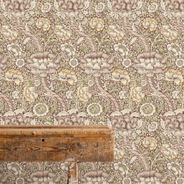 Wandle Wallpaper Wine/Saffron