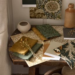 Wardle Velvet Fabric Citrus Stone