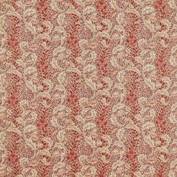 Wild Tulip & Vine Fabric Linen/Plum