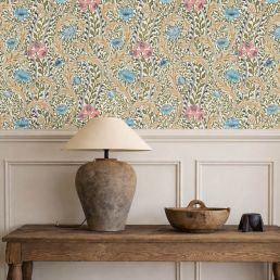 Wild Tulip & Vine Wallpaper Multi