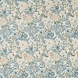 Wilhelmina Wide Width Fabric Soft Blue/Peach