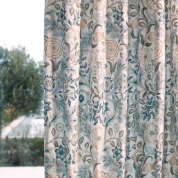 Wilhelmina Wide Width Fabric Soft Blue/Peach
