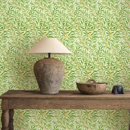 Willow Boughs Wallpaper Leaf Green