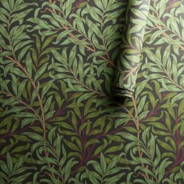 Willow Boughs Wallpaper Bitter Chocolate