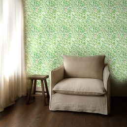 Willow Boughs Wallpaper Leaf Green