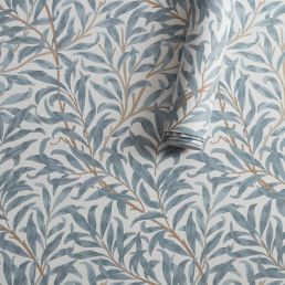 Willow Boughs Wallpaper Mineral Blue