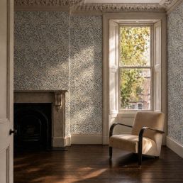 Willow Boughs Wallpaper Mineral Blue