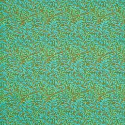 Willow Boughs Fabric Olive/Turquoise