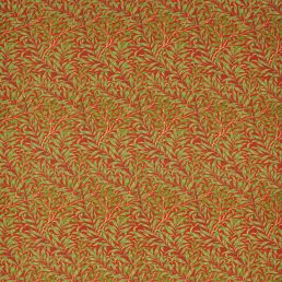 Willow Boughs Fabric Tomato/Olive