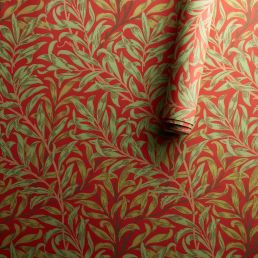Willow Boughs Wallpaper Tomato/Olive