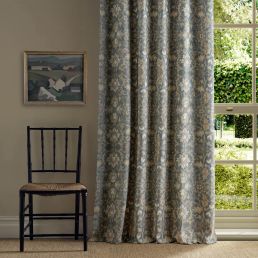 Wilton Warp Print Fabric Indigo