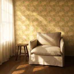 Windrush Wallpaper Gold/Thyme