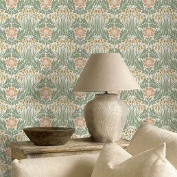 Woodbell & Anemone Wallpaper Rose/Sage