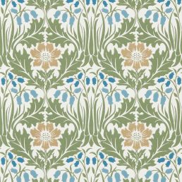 Woodbell & Anemone Wallpaper Woad/Nettle