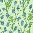 Monkshood Wallpaper Cobalt/Goblin Green