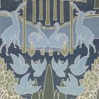 Duleek Silk Wallpaper Voysey Blue