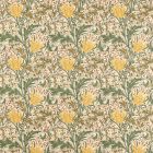 Lent Lily Embroidery Fabric Artichoke/Weld
