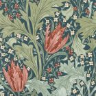 Lent Lily Wallpaper Indigo/Madder