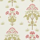 Meadow Sweet Wallpaper Rose/Olive