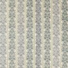 Oak & Blossom Weave Fabric Green/Indigo