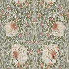 Pimpernel Wallpaper Rose Cockle/Sage