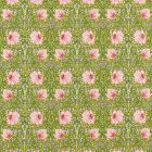 Pimpernel Fabric Sap Green/Strawberry