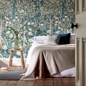 Melsetter Wallpaper Indigo Rose