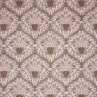 Birds & Grape Wallpaper Chocolate/Blush