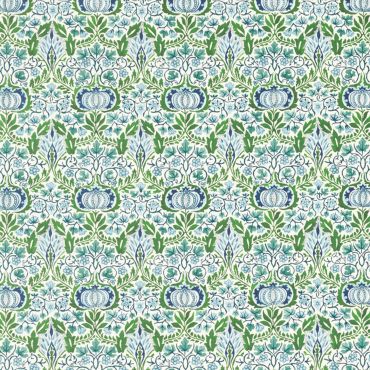 Little Chintz Fabric Nettle/Woad