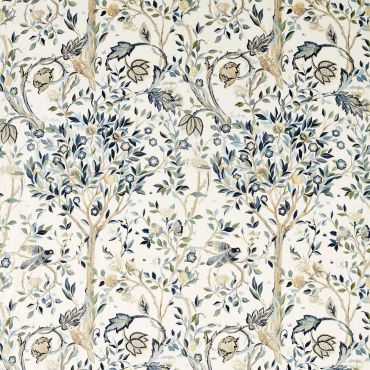 Melsetter Wide Width Fabric Indigo/Sage