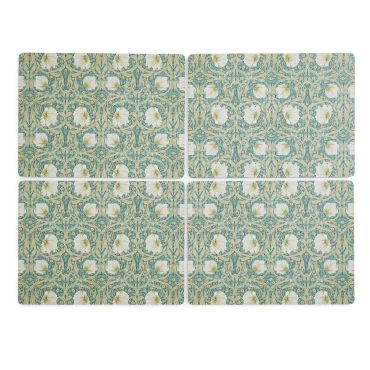 Pimpernel Set of 4 Large Placemats, Green Green