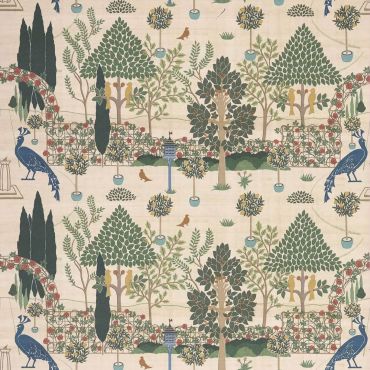 Squire's Topiary Wallpaper Peacock