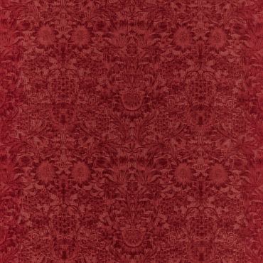 Sunflower Caffoy Velvet Fabric Barbed Berry