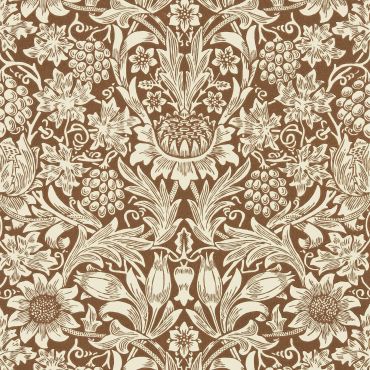 Sunflower Wallpaper Chocolate/Cream