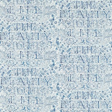 The Beauty of Life Fabric Indigo