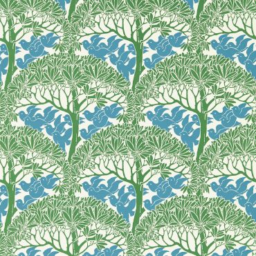 The Savaric Wallpaper Garden Green